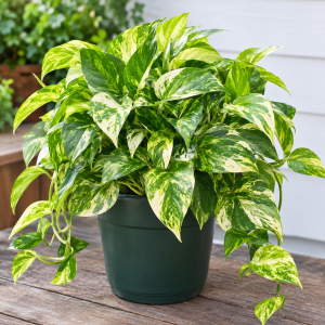 Pothos Live Plants - 2 Pack, 3-5 Inch Tall Indoor Houseplant, Green White