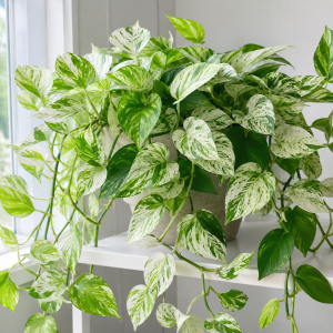 White Green Pothos Live Plant - Fully Rooted Houseplant - 3 Inch Pot
