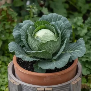 Cabbage Plant Seedling Live Plant – 4 Inch Pot – 3-6 Inch Tall – Outdoor Vegetable - Image 7