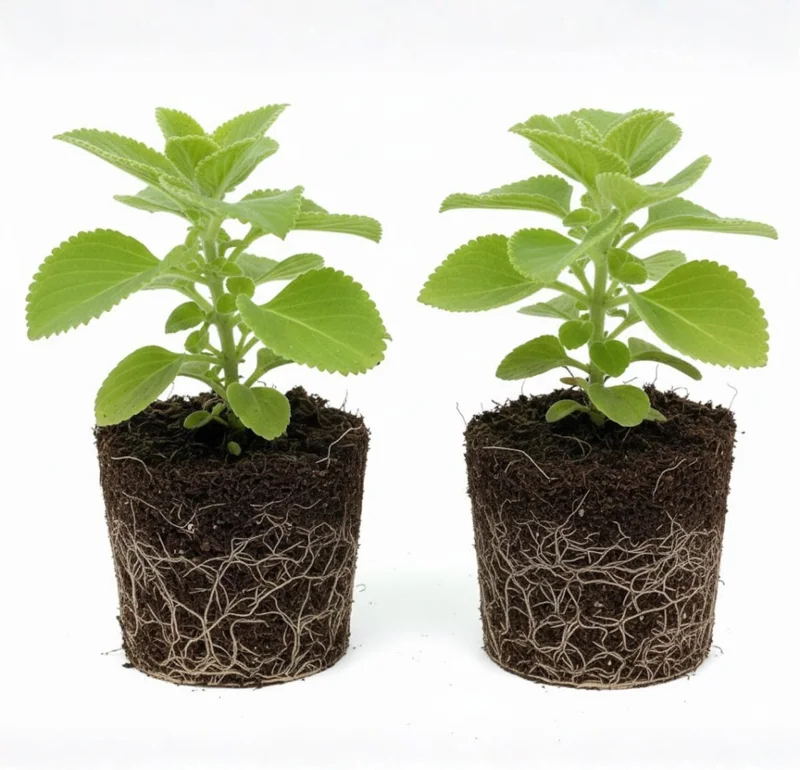 Cuban Oregano Live Plant Set, 2 Well-Rooted Herb Plants, 4-8 Inches Tall, Indoor/Outdoor - Image 1