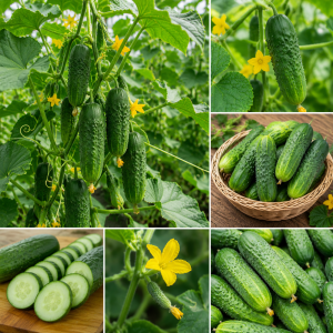 2 Cucumber Plants Live, 3-5 Inches Tall, 4 Inch Pot, Vegetable Gardening
