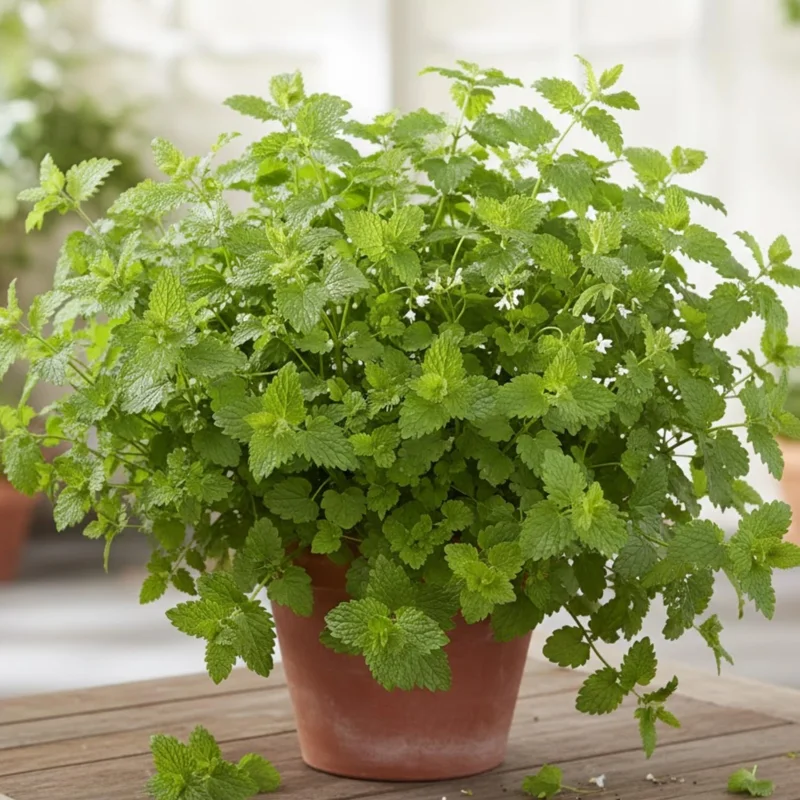 Lemon Balm Live Plant – 4-Pack, 4-6" Tall – Well-Rooted Herb Starter Plants - Image 3
