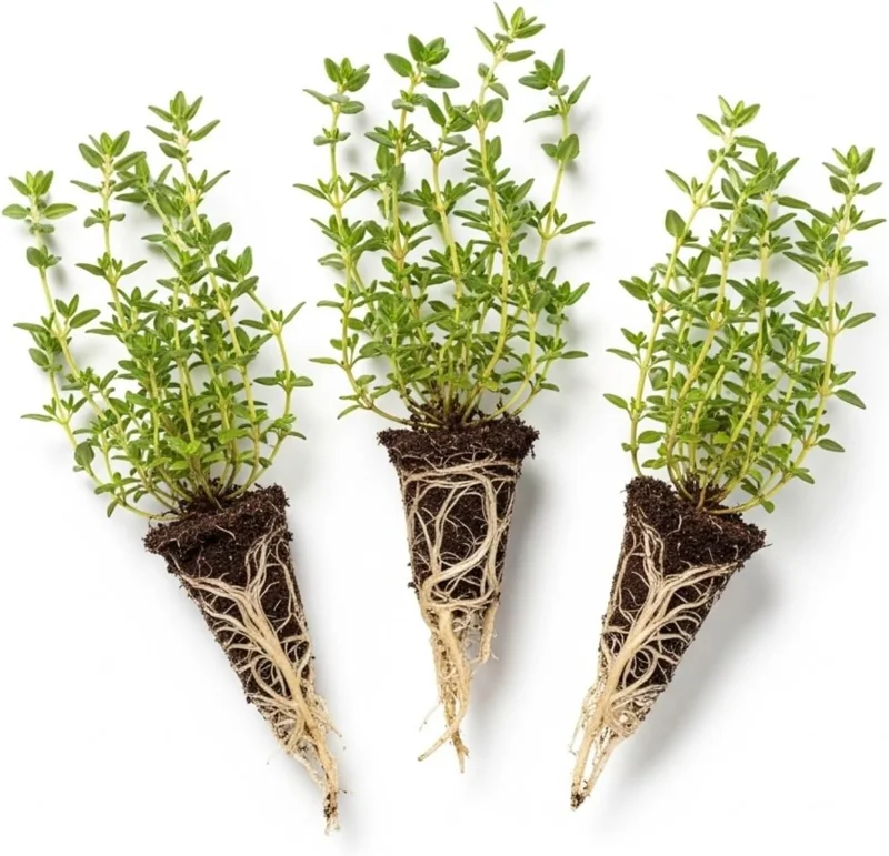Lemon Thyme Live Plants - Set of 3, 3-6 Inch Culinary Herb for Indoor/Outdoor - Image 2