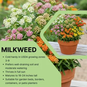 Milkweed Live Plants, Set of 2, Asclepias Tuberosa, 5-8 Inch Tall, Outdoor - Image 4