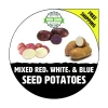 Mixed Red, White & Blue Certified Seed Potatoes - Non-GMO Heirloom Plant Tubers for Spring Planting - Image 1