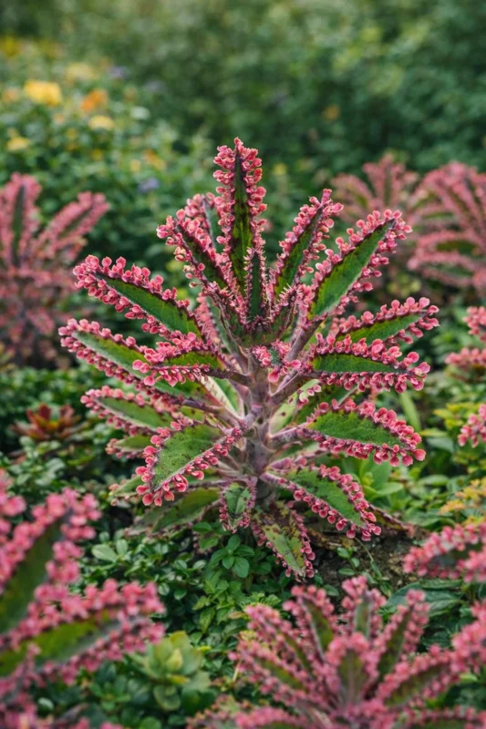 Mother of Thousands Live Plant – Kalanchoe daigremontiana – Pink Butterfly Plant – 1-3 inch cutting/rooted - Image 6