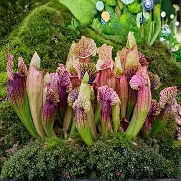 Purple Nepenthes Pitcher Plant Live – Exotic Tropical Houseplant for Indoor/Outdoor Décor - Image 3