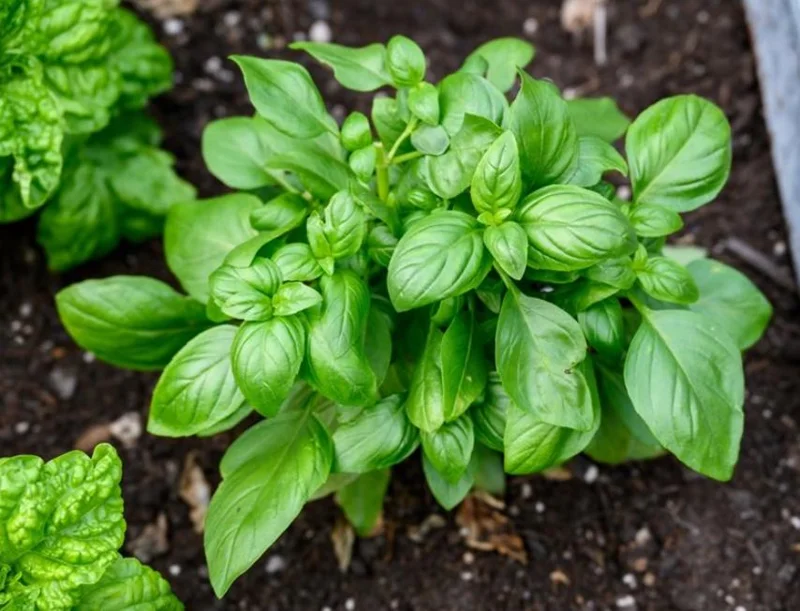 Set of 3 Sweet Basil Live Plants - Large Leaf Herb, 4" Pot, 3"-5" Tall, Indoor/Outdoor - Image 6