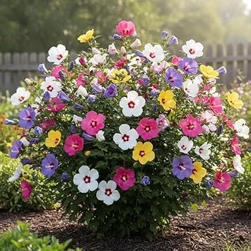 Set of 5 Rose of Sharon Bareroot Seedlings, 1-2 Ft Hardy Flowering Shrubs - Image 6