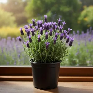 Spanish Lavender Live Plant in 3'' Pot - Fragrant Herb for Outdoor Garden - Image 1