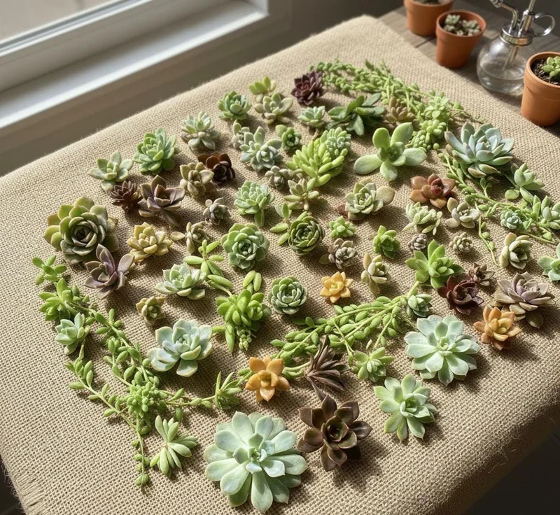 Succulent Propagation Starter Kit - 500 Leaves & 500 Cuttings with Guide - Image 2