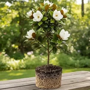 Sweetbay Magnolia Tree Live Plant, 6-9 Inch Tall, Green Magnolia Shrub - Image 1