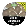 White King Onion Sets - Non-GMO White Bulbs for Planting - 50, 100, 250, 400 Count - Image 1