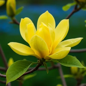 Yellow Magnolia Tree Live Plant - 12-24 Inch, Gallon Pot, Fragrant Yellow Flowers - Image 1