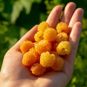 Fall Gold Raspberry Live Plants – Set of 2 – 4-6 Inch Tall – Golden Edible Fruit - Image 8