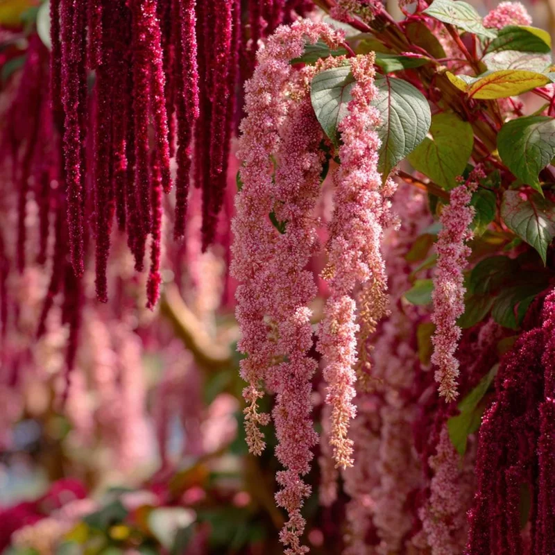 Amaranth Coral Fountain Seeds - 100 Seeds, Light Pink Trailing Ornamental Flowers - Image 1