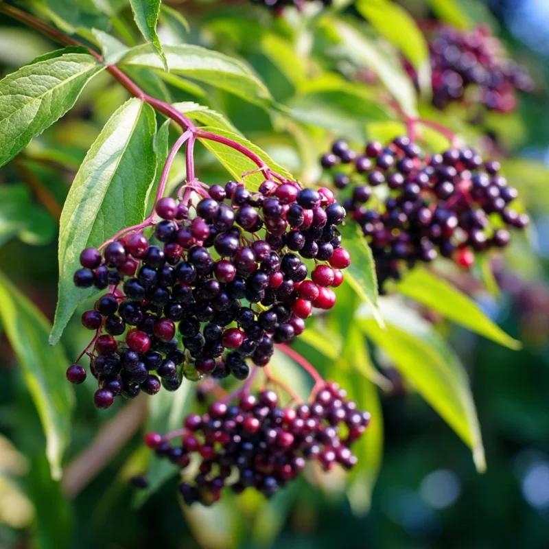 American Black Elderberry Seeds - 50 Heirloom Sambucus Canadensis for Gardens & Wildlife - Image 2