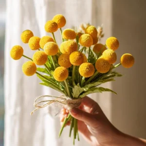 Billy Button Seeds - Craspedia Globosa - 50 Yellow Ball-Shaped Flower Seeds - Image 2