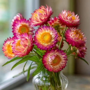 Bright Rose Strawflower Seeds - 50 Count Everlasting Pink Cut Flowers - Image 2