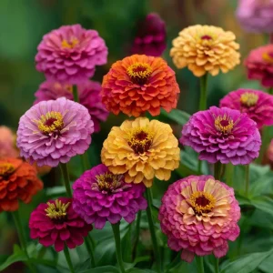 California Giant Zinnia Seeds - 50 Heirloom Double Bloom Flower Seeds - Image 2