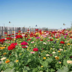 California Giant Zinnia Seeds - 50 Heirloom Double Bloom Flower Seeds - Image 5