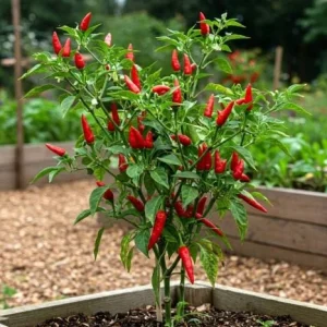 Cayenne Hot Pepper Live Plant - 2 Plants, 4 inch Tall, for Container or Garden - Image 1