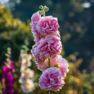 Chaters Double Hollyhock Seeds - Tall Vibrant Blooms - 50 Seed Pack - Outdoor - Image 5