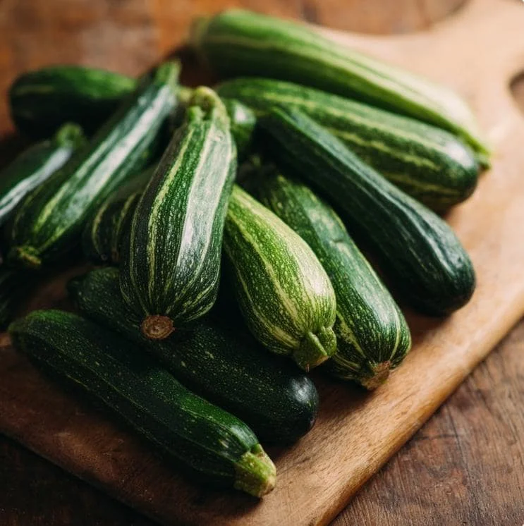 Cocozelle Summer Squash Zucchini Seeds - Heirloom Green Striped, 20 Seeds - Image 2
