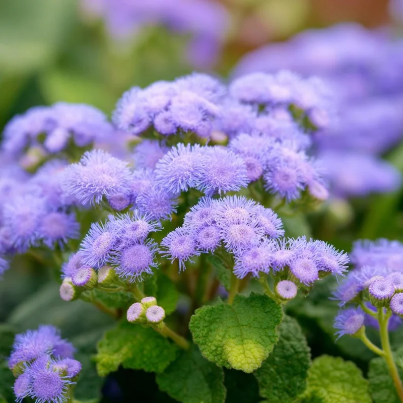 Dwarf Blue Mink Ageratum Seeds – 120 Seeds, Fluffy Blue Blooms, Pollinator Friendly - Image 2