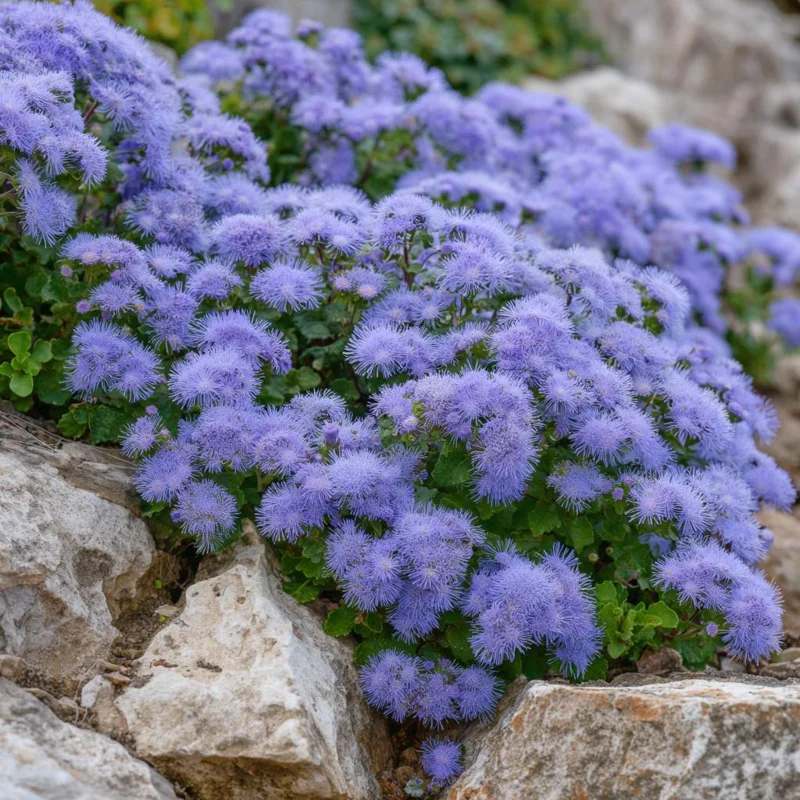 Dwarf Blue Mink Ageratum Seeds – 120 Seeds, Fluffy Blue Blooms, Pollinator Friendly - Image 5