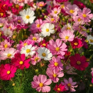 Fairy Kiss Blend Dwarf Cosmos Seeds – 25 Count – Rose, White, Pink & Magenta Flowers – Outdoor - Image 1