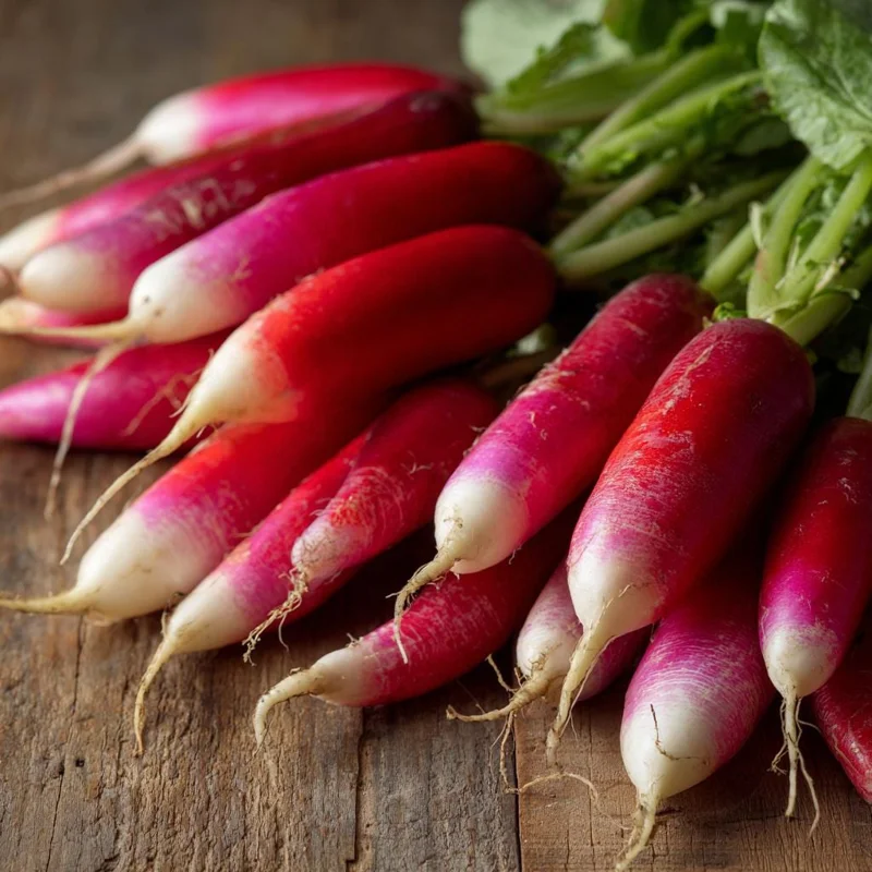 French Breakfast Radish Seeds - 250 Count, Crisp Mild Heirloom for Spring & Fall - Image 1