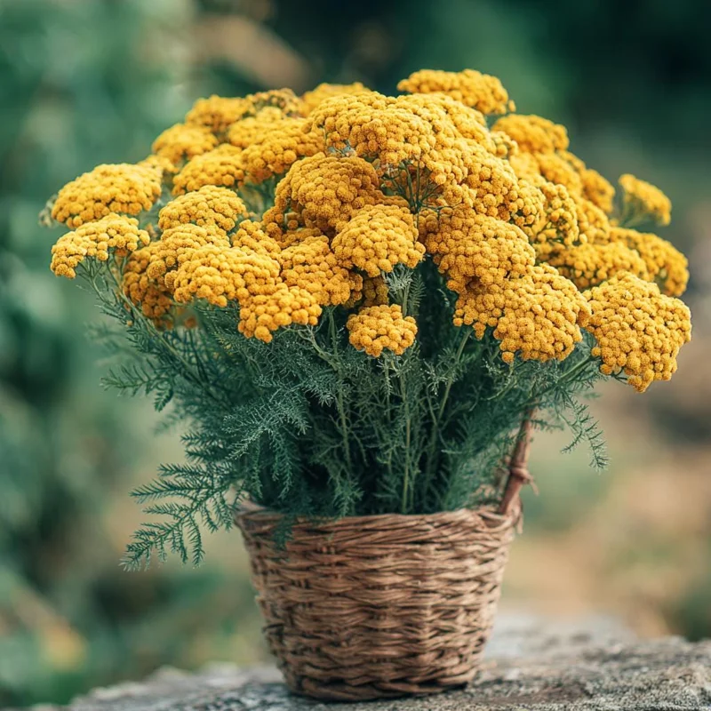 Golden Yarrow Seeds - 500 Heirloom Achillea filipendulina for Pollinators - Image 3