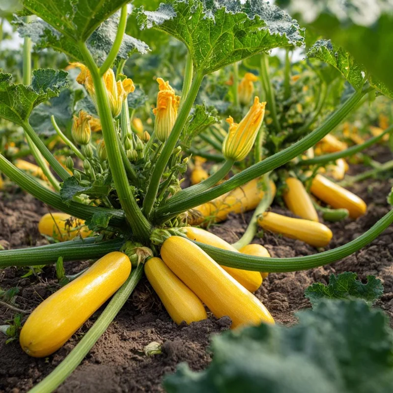 Golden Zucchini Squash Seeds - 25 Heirloom Summer Squash Seeds - Image 3