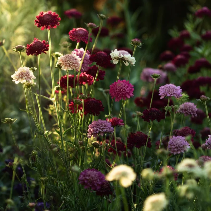 Imperial Pincushion Flower Seeds - 50 Heirloom Scabiosa atropurpurea for Gardens - Image 5