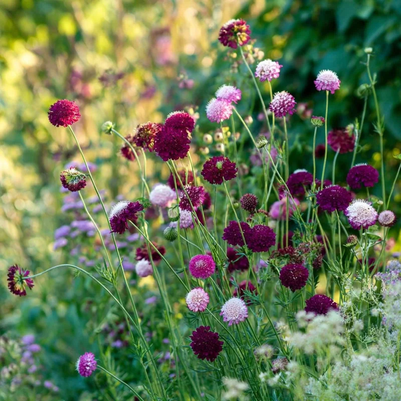 Imperial Pincushion Flower Seeds - 50 Heirloom Scabiosa atropurpurea for Gardens - Image 6