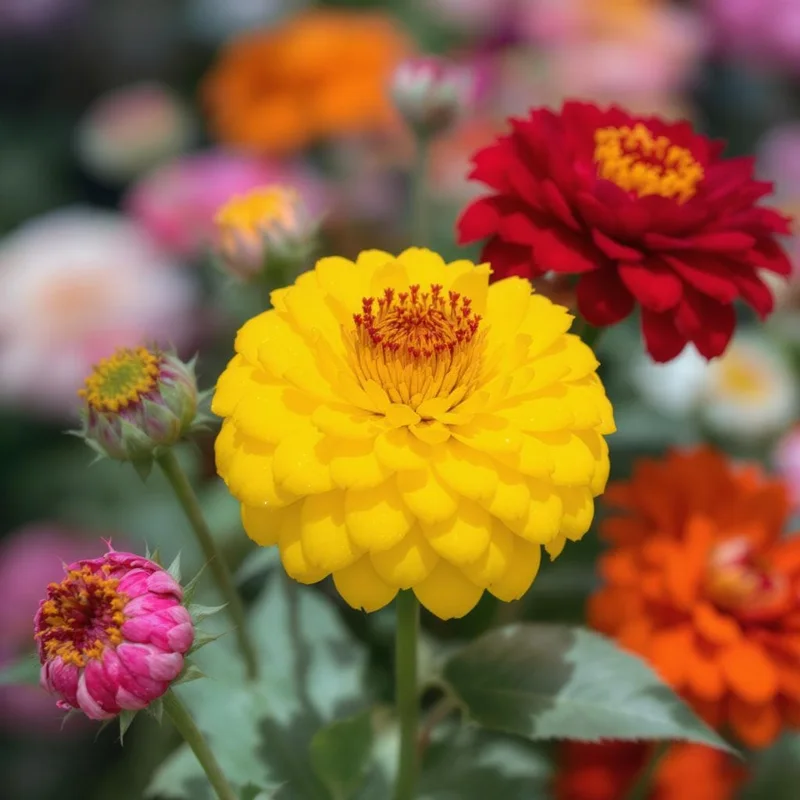 Lilliput Zinnia Seeds – 50 Count, Dwarf Double Blooms, Vibrant Mixed Colors for Gardens - Image 3
