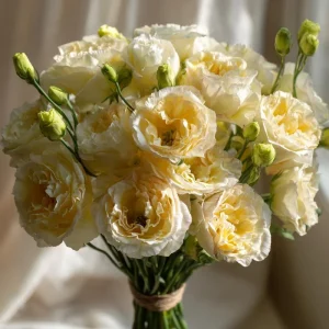 Lisianthus Seeds - Voyage 2 Yellow - 25 Seeds - Soft Apricot Double Ruffled Blooms - Image 3