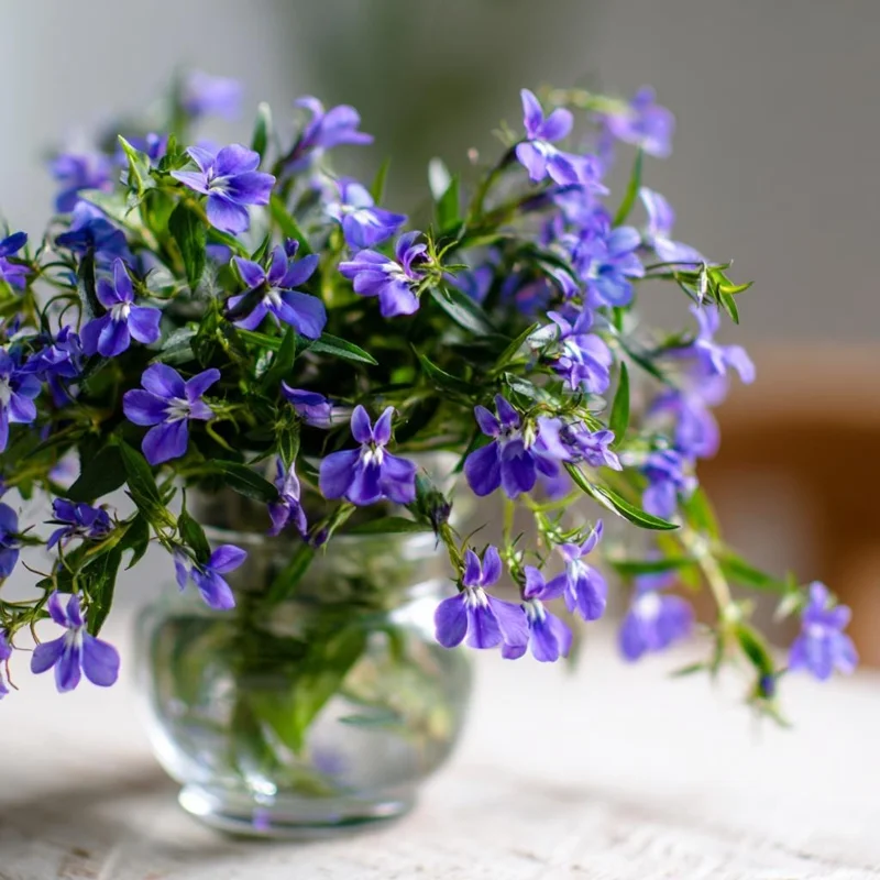 Lobelia Crystal Palace Seeds - Violet-Blue Edging Flowers, 50 Seeds - Image 1