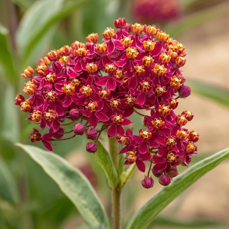 Milkweed Blood Flower Seeds - 50 Seeds, Vibrant Red Blooms, Pollinator Friendly - Image 3