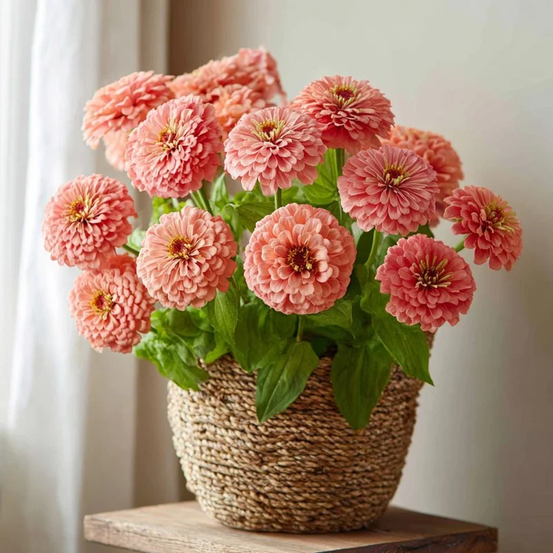 Oklahoma Salmon Zinnia Seeds - 50 Seeds for Vibrant Cut Flowers - Image 4