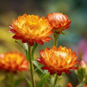 Orange Strawflower Seeds - 50 Count - Everlasting Bright Orange Cut Flowers - Image 6