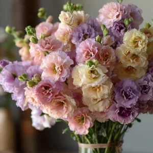 Pastel Mix Stock Flower Seeds - 25 Sweet-Scented Edible Blooms - Image 1