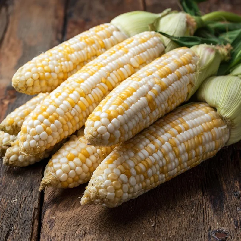 Peaches & Cream Sweet Corn Seeds - 30 Count Bi-Color, Early Maturing - Image 1