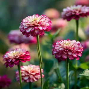 Peppermint Stick Zinnia Seeds - 25 Seed Mix for Vibrant Garden Blooms - Image 2