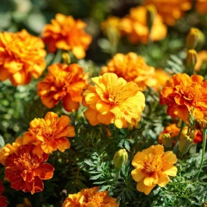 Petite French Marigold Seeds Mix - 300 Multi-Color Blooms - Attracts Pollinators - Image 2