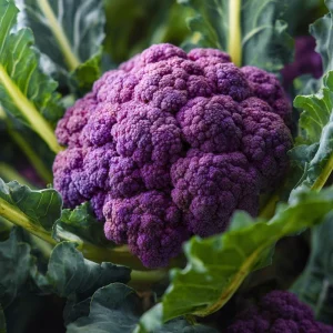 Purple Cauliflower Seeds – 100 Seeds – Brassica oleracea – Vegetable Garden - Image 1