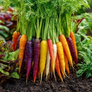 Rainbow Carrot Seeds – Heirloom Mix – 150 Seeds for Colorful Gardens - Image 2