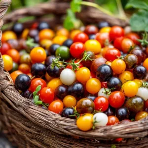 Rainbow Mix Cherry Tomato Seeds - Heirloom Multicolor Varieties - 25 Seeds - Image 3