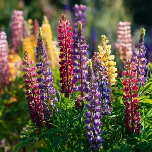 Rainbow Mixed Color Lupine Seeds - 50 Seeds - Vibrant Multi-Colored Spikes - Pollinator Friendly - Image 4